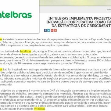 Intelbras implementa projeto de inovação corporativa como parte da estratégia de crescimento – Gestão e RH