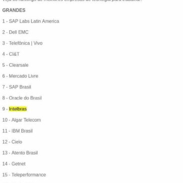 Veja as melhores de TI para trabalhar – Baguete