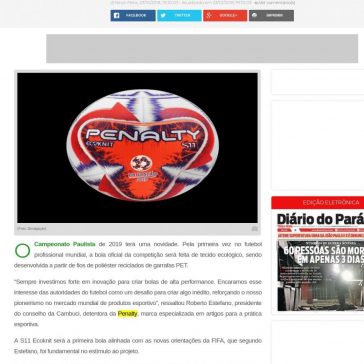 Campeonato Paulista de 2019 terá bola ecológica – DOL Diário Online