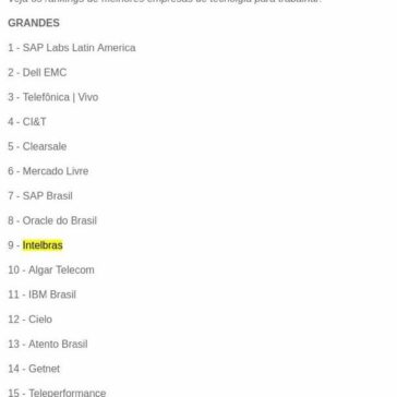 Veja as melhores de TI para trabalhar – Baguete