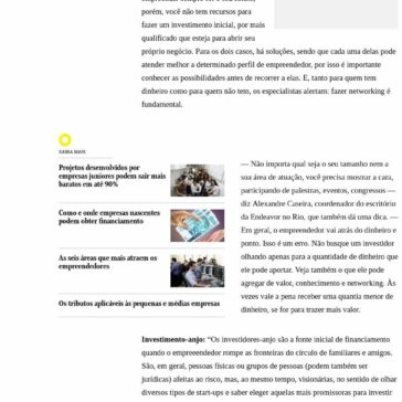 Seis potenciais investidores para empreendimentos de ponta – O Globo (On-line)