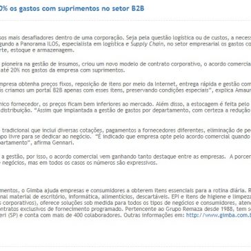 Acordo comercial reduz em até 20% os gastos com suprimentos no setor B2B – Agência o Globo