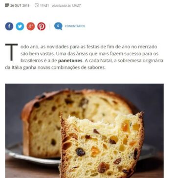 Confira as novidades irresistíveis de panetones para o Natal 2018 – Terra