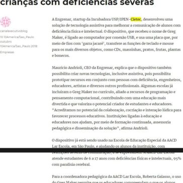 Dispositivo amplia inclusão escolar de crianças com deficiências severas – Canal Executivo Blog
