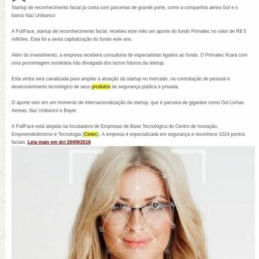 FullFace recebe investimento de R$ 5 milhões do fundo Primatec – Fusões & Aquisições