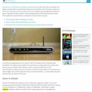 Roteadores infectados desviam tráfego de clientes do Itaú, Bradesco, BB e outros bancos – Tecnoblog