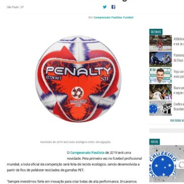 Campeonato Paulista de 2019 terá bola ecológica – Gazeta Esportiva
