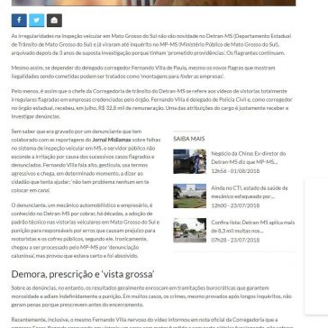 VÍDEO: Corregedor do Detran-MS diz que flagras são ‘montagens para fod**’ vistoriadoras – MidiaMax