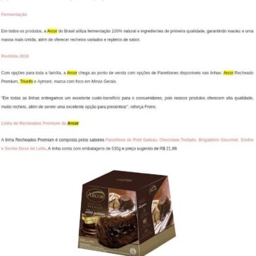 Panettone de Petit Gateau é destaque no portfólio da Arcor – Mamãe do Pedrinho