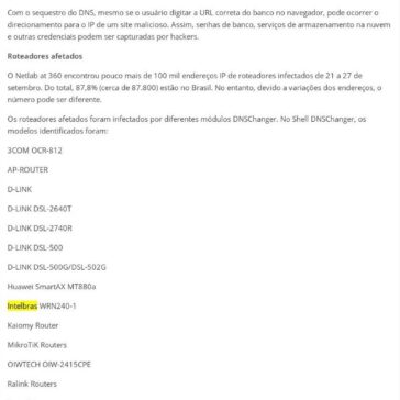 Golpe que rouba dados bancários atinge milhares de roteadores no Brasil – Informe Baiano