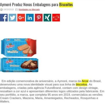 Aymoré Produz Novas Embalagens para Biscoitos – Rede Press