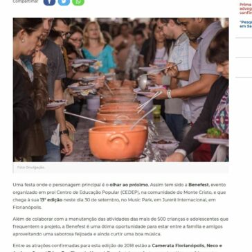 Benefest 2018 será neste domingo (30) em Florianópolis – O Correio do Povo