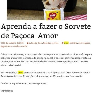Aprenda a fazer o Sorvete de Paçoca Amor – Ederepente50