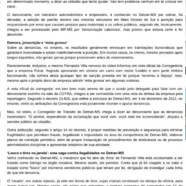 Corregedor do Detran-MS diz que flagras são ‘montagens para fod**’ vistoriadoras – Plantão News