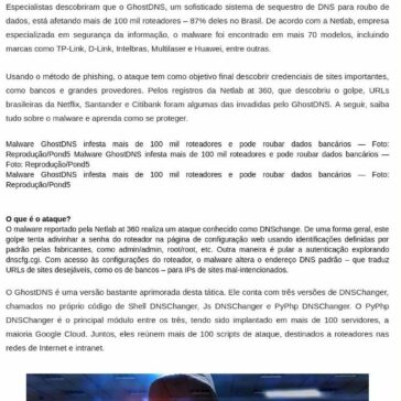 Perigo na rede: Novo golpe rouba dados bancários de milhares de brasileiros; veja lista de roteadores afetados – C1 Notícias e entretenimento