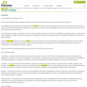 Cietec recebe seis novas startups com soluções para o setor de Biotecnologia – Profarma