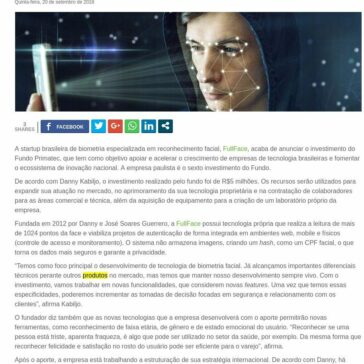 Startup de reconhecimento facial recebe aporte de R$5 milhões – StarTupi