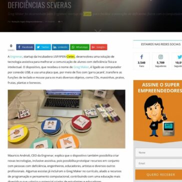 Dispositivo Amplia Inclusão Escolar de Crianças com Deficiências Severas – Super Empreendedores