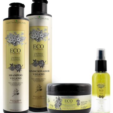 Linha vegana de cosméticos garante cabelos iluminados