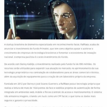 Startup de reconhecimento facial recebe aporte de R$5 milhões – News Feed Top