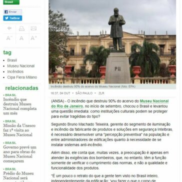 Museus precisam de ‘percepção preventiva’, diz especialista – Ansa Brasil