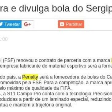FSF fecha parceira e divulga bola do Sergipão de 2019 – Jornal do Dia
