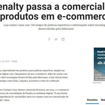 Penalty passa a comercializar produtos em e-commerce – Meio & Mensagem (On-line)