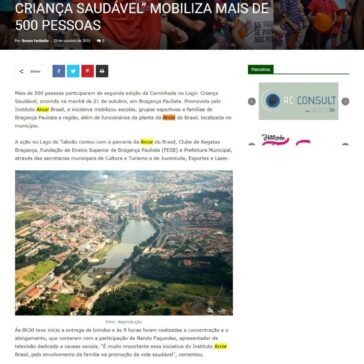 BRAGANÇA: “CAMINHADA NO LAGO: CRIANÇA SAUDÁVEL” MOBILIZA MAIS DE 500 PESSOAS – Atibaia Connection