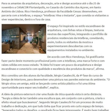 PROFESSOR RICO MENDONÇA EXPÕE NA CASACOR – Cesusc