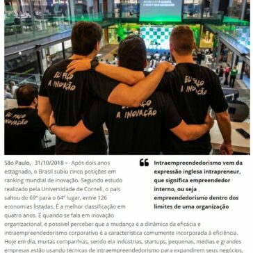 Intraempreendedorismo: um sistema para acelerar inovação dentro de indústrias, empresas e startups – Negócios & Ideias