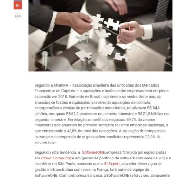 Aquisições e fusões movimentam o mercado de tecnologia em 2018 – Exame