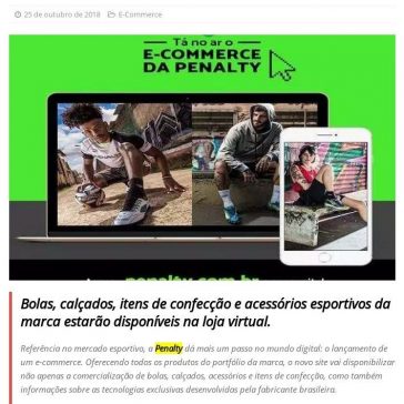 Penalty amplia presença digital com criação de e-commerce – MTI Tecnologia