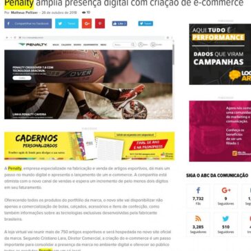 Penalty amplia presença digital com criação de e-commerce – Abc da Comunicação