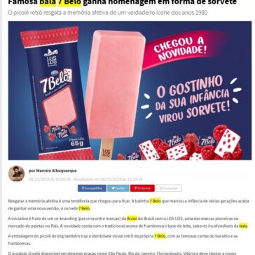 Famosa bala 7 Belo ganha homenagem em forma de sorvete – Curta Mais