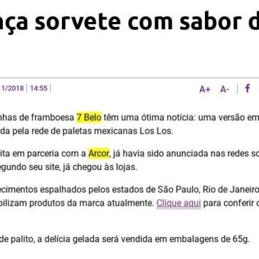 Rede lança sorvete com sabor de bala 7 Belo – Tribuna do Paraná