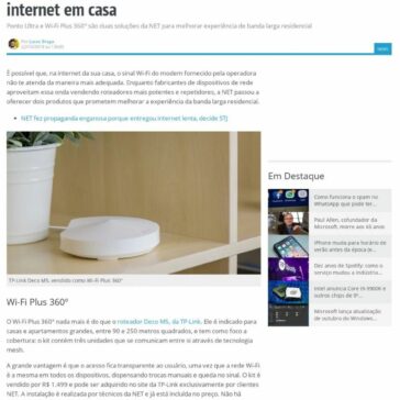 NET vende roteador mesh e ponto de rede para melhorar internet em casa – Tecnoblog