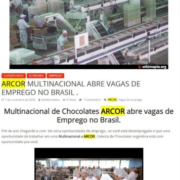 ARCOR multinacional abre vagas de emprego no BRASIL – Snoop News