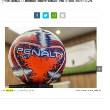 Paulistão terá primeira bola feita com tecido de garrafa PET – Destak (On-line)