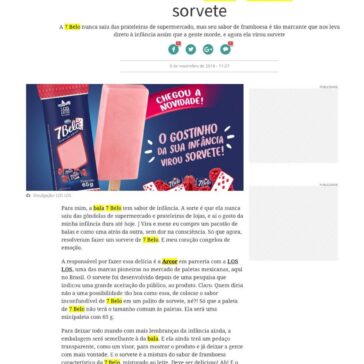 Sabor da infância, bala “7 Belo” vira sorvete – Sempre Família