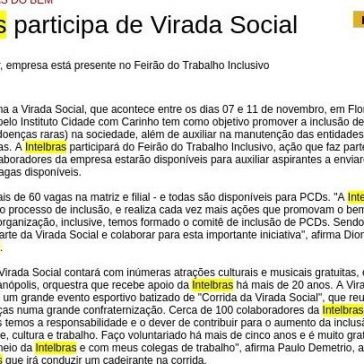 Intelbras participa de Virada Social – Callcenter