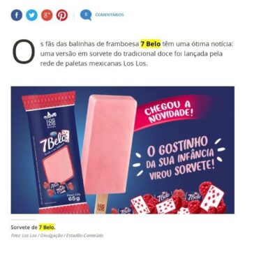 Rede lança sorvete com sabor de bala 7 Belo – Terra