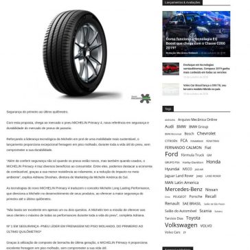 Michelin Primacy 4: O Pneu mais seguro do primeiro ao último quilômetro – Mecânica On-line