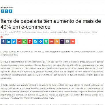 Itens de papelaria têm aumento de mais de 40% em e-commerce – SEGS