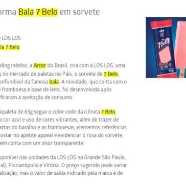 Arcor transforma Bala 7 Belo em sorvete | Lançamentos – Mundo do Marketing