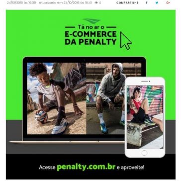 Penalty amplia presença digital com criação de e-commerce – JE Online