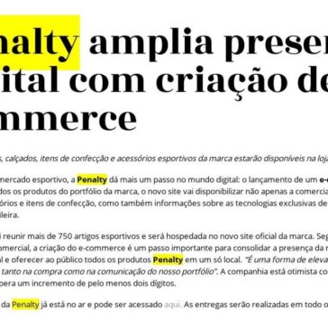 Penalty amplia presença digital com criação de e-commerce – Inteligemcia