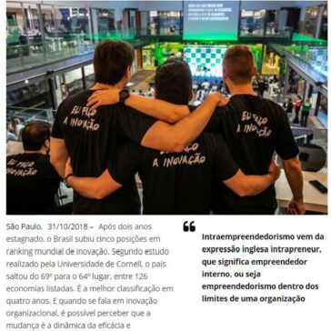 Intraempreendedorismo: um sistema para acelerar inovação dentro de indústrias, empresas e startups – Eldo Gomes