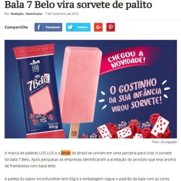 Bala 7 Belo vira sorvete de palito – Portal de Americana
