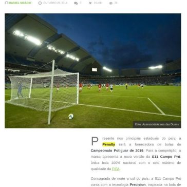 Penalty apresenta bola oficial do Campeonato Potiguar 2019 – O Portal N10