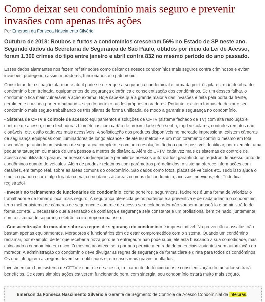 Como deixar seu condomínio mais seguro e prevenir invasões com apenas ...